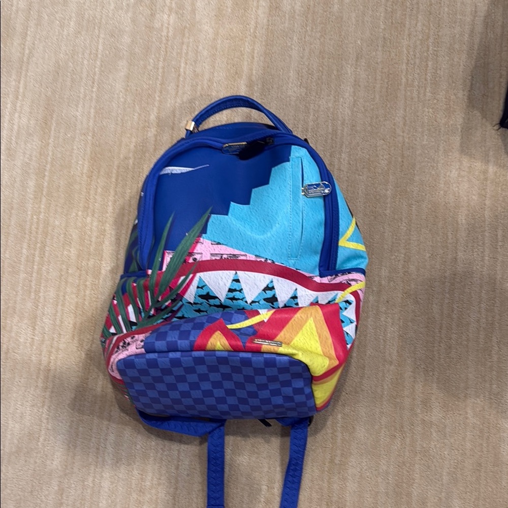 Sprayground Colorful Geometric Backpack